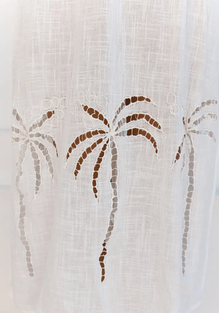 3 Palms Dress - White