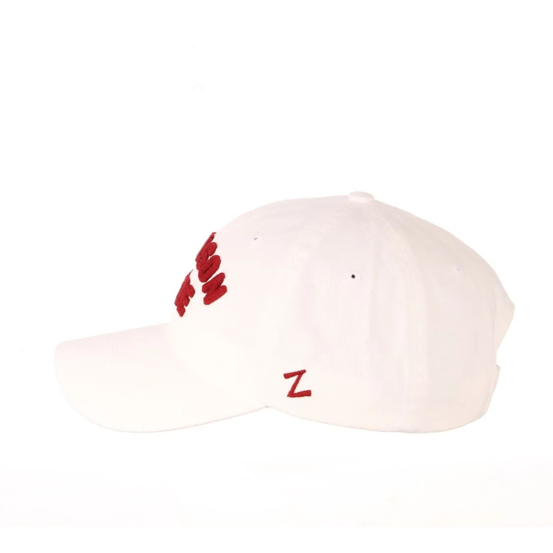 Alabama Crimson Tide Zephyr White "Prime" Adj. Strapback Relax Hat Cap