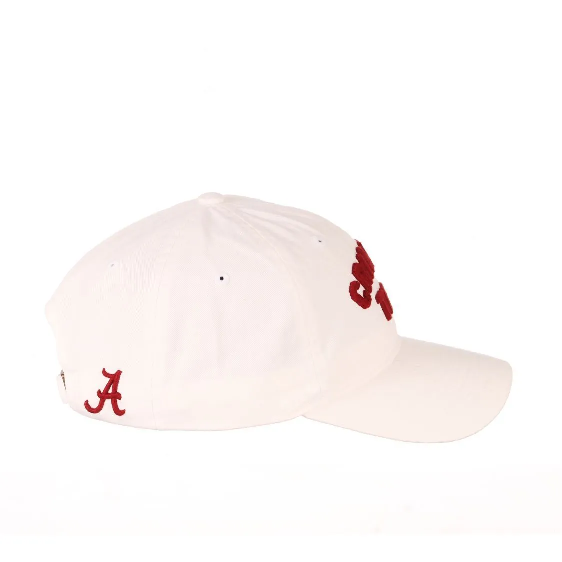 Alabama Crimson Tide Zephyr White "Prime" Adj. Strapback Relax Hat Cap