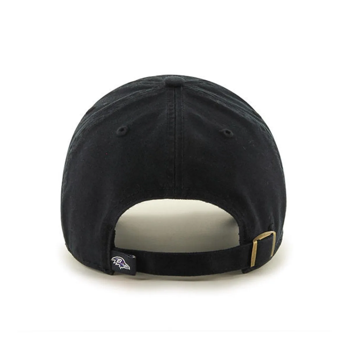 Baltimore Ravens '47 Brand Black "Clean Up" Adjustable Strapback Slouch Hat Cap