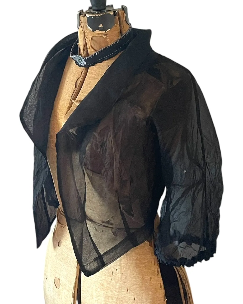 Bolero Shrug Black Silk- Popular Item