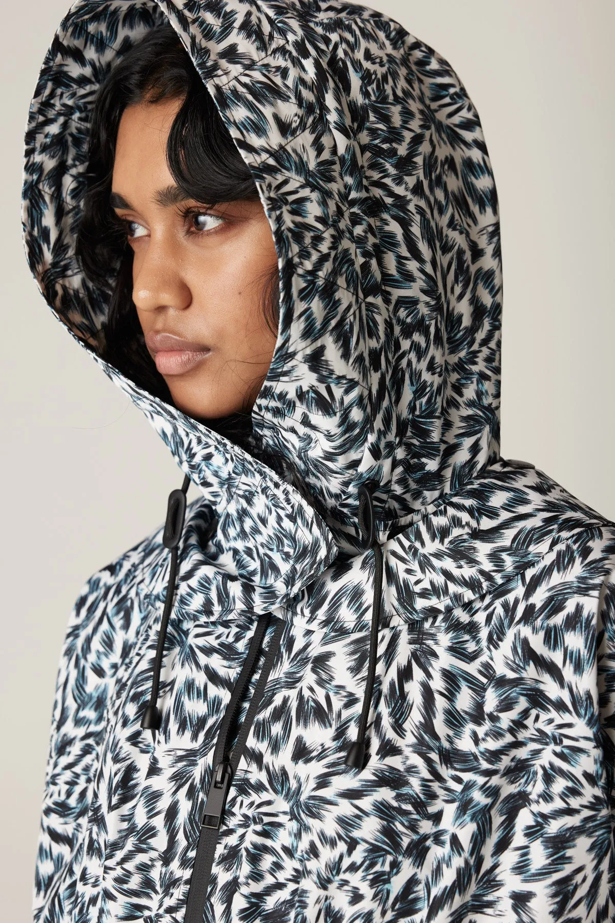 Bonn Raincoat - Blue Print