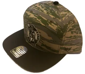 Boston Celtics 47 Brand 5 Panel Green Camo Adjustable Snapback Hat Cap