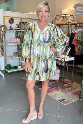 Boulder Abstract Print Dress
