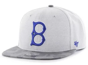 Brooklyn Dodgers 47 Brand Gray Recon Camo Sure Shot Snapback Hat Cap