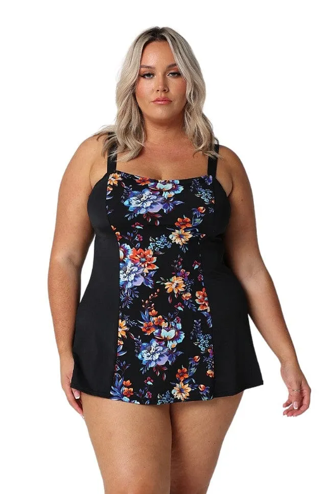 Catalina Chlorine Resistant Wide Strap Swim Dress No Pant