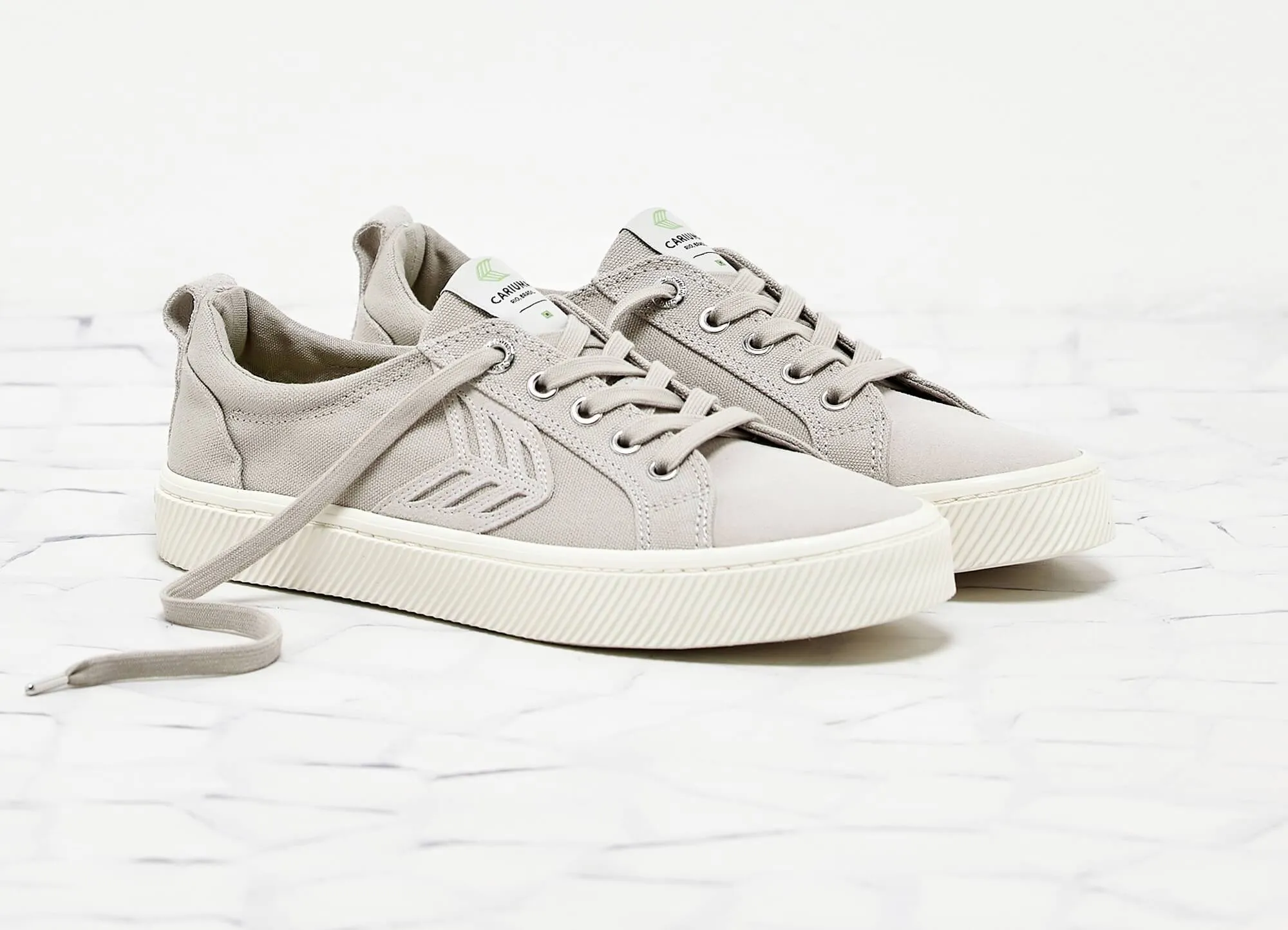 CATIBA Low Ice Canvas Ice Suede Accents Sneaker Women