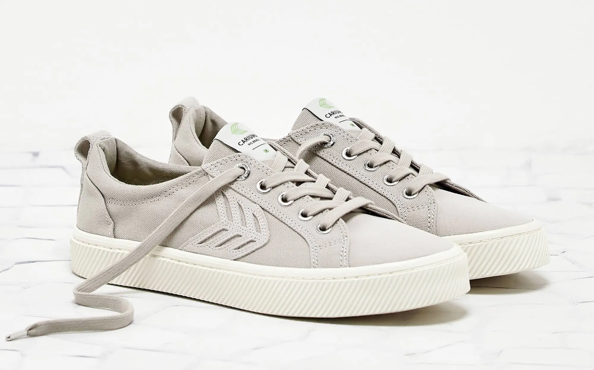 CATIBA Low Ice Canvas Ice Suede Accents Sneaker Women