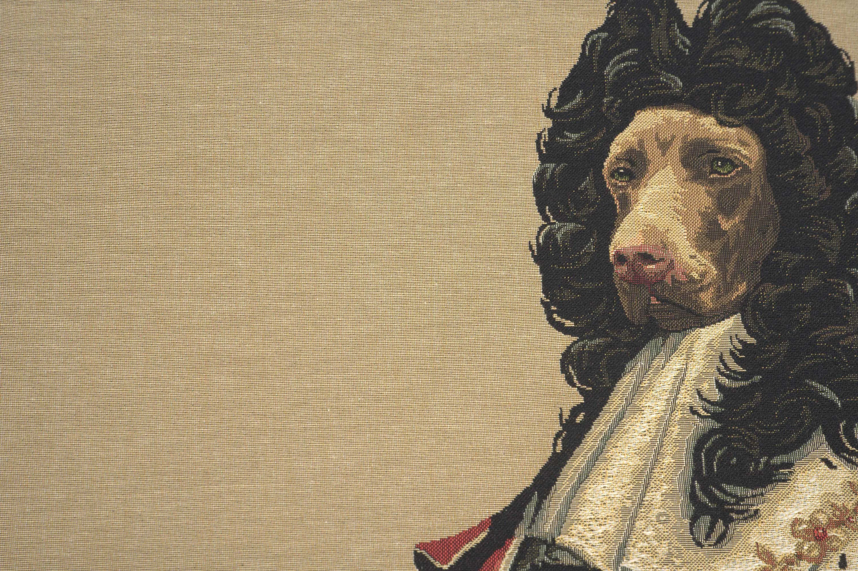 Chien Louis XIV European Cushion Cover