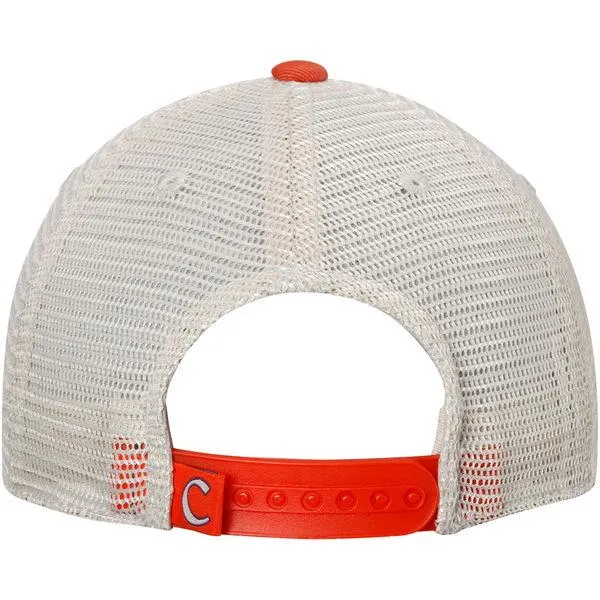 Clemson Tigers Orange United Mesh Adjustable Snapback Slouch Trucker Hat Cap