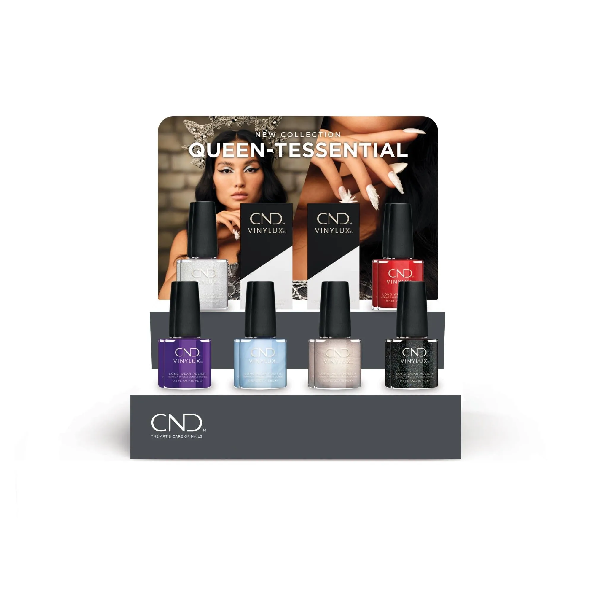 CND Vinylux, Queen-Tessential POP Display, 14 Piece