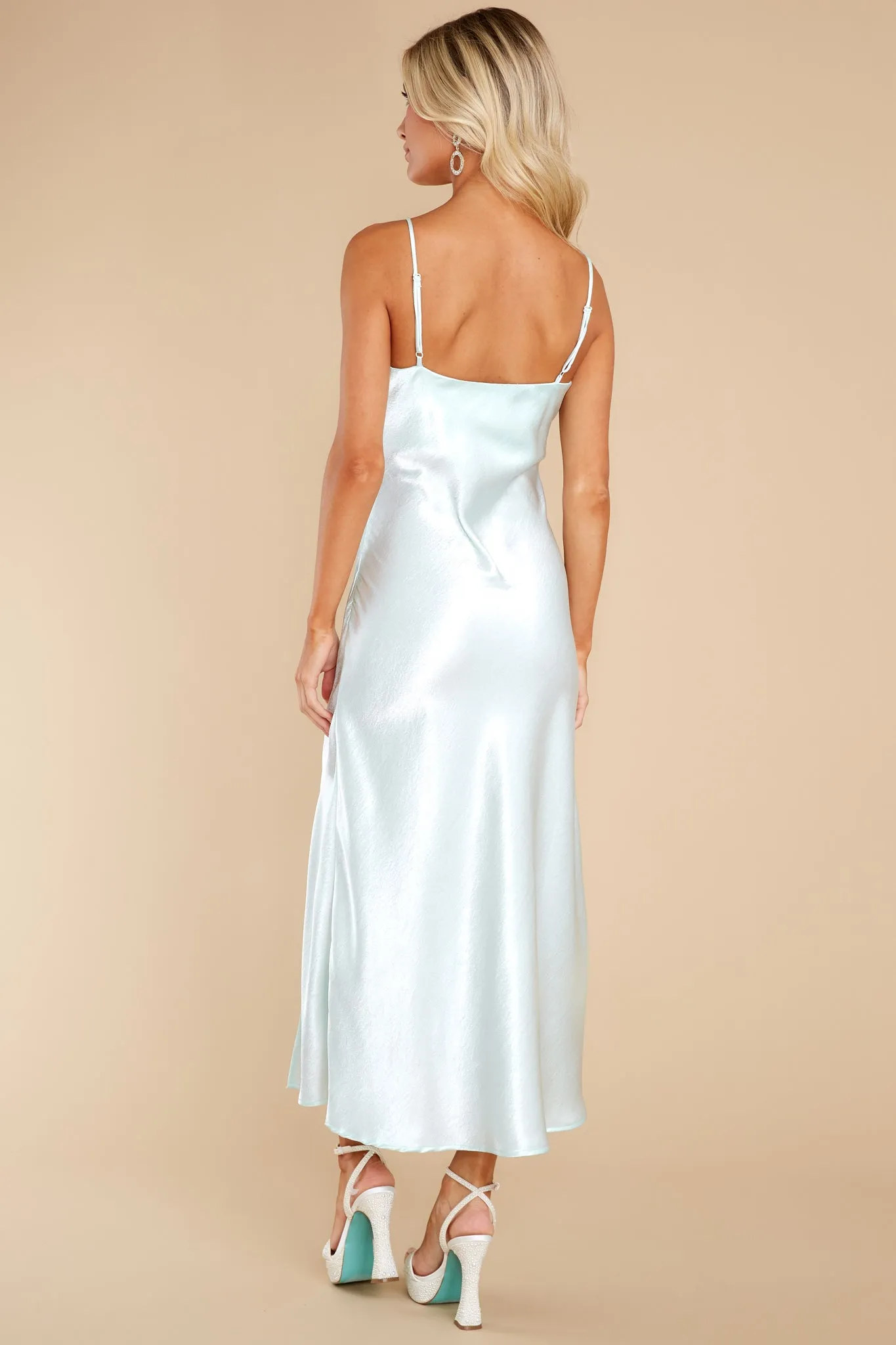 Divine Elegance Mint Midi Dress