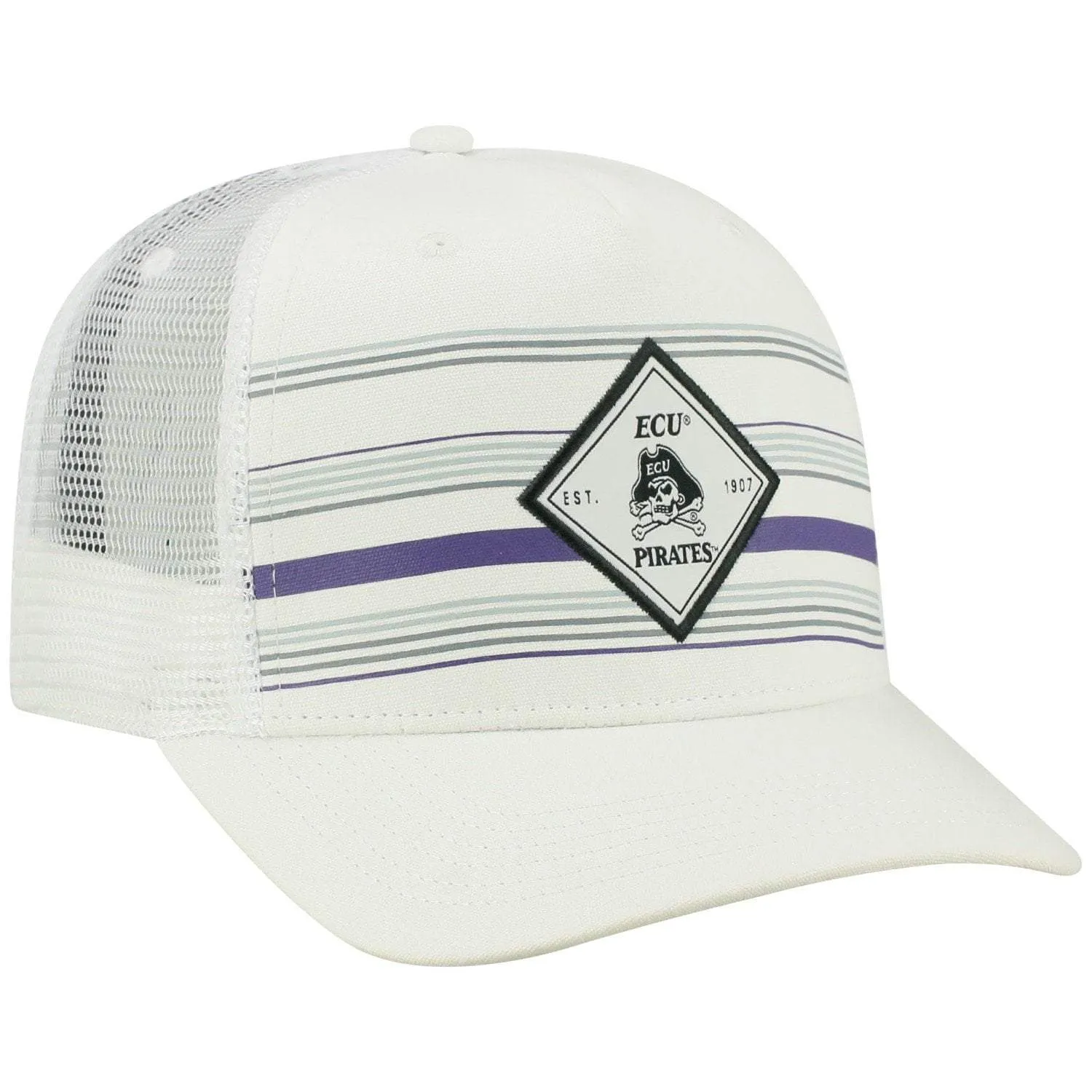 East Carolina ECU Pirates TOW White "36th Ave" Mesh Adj. Hat Cap