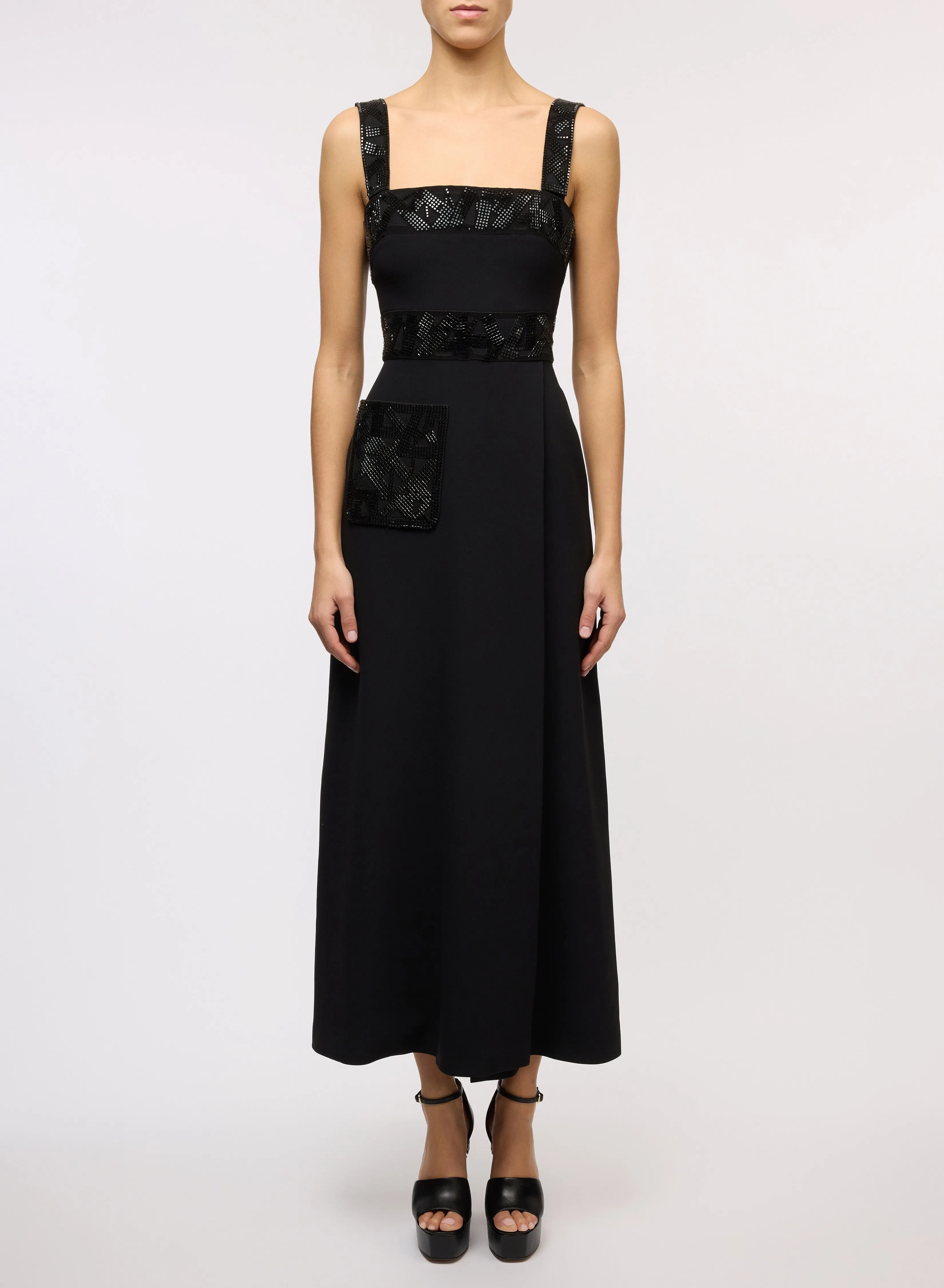 Embellished Midi Dress