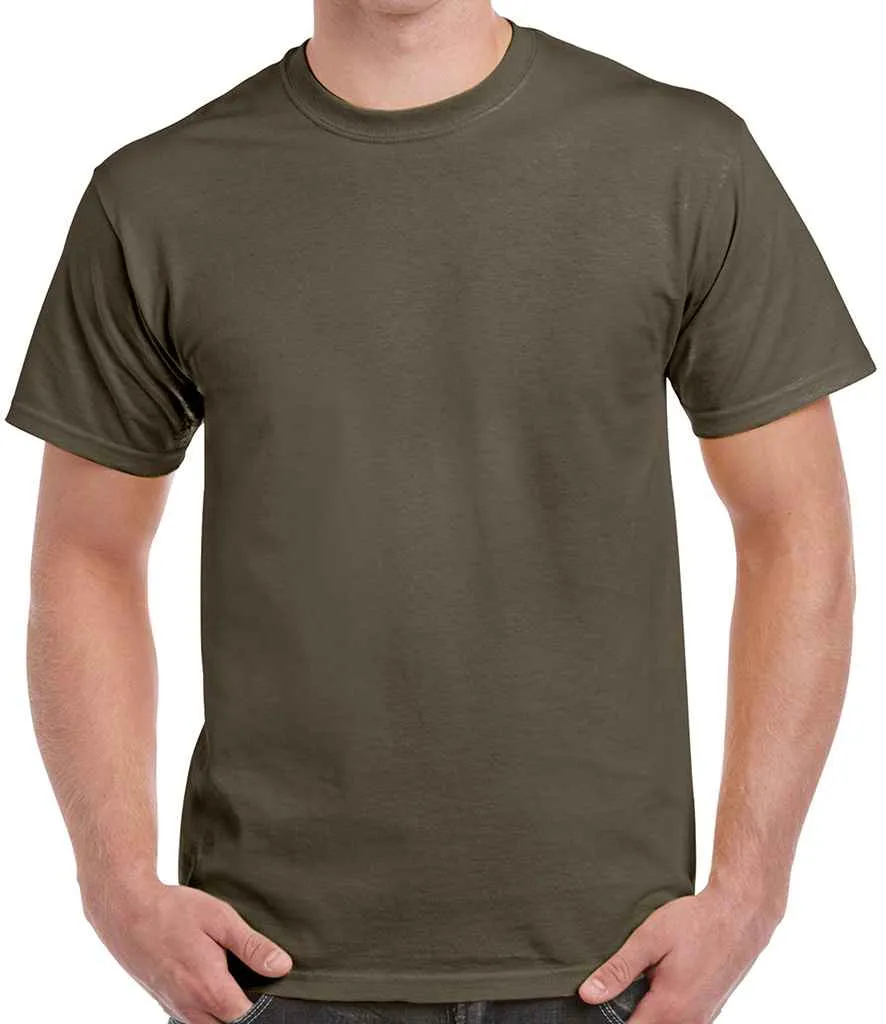 Gildan Ultra Cotton T-Shirt - Brown, Green