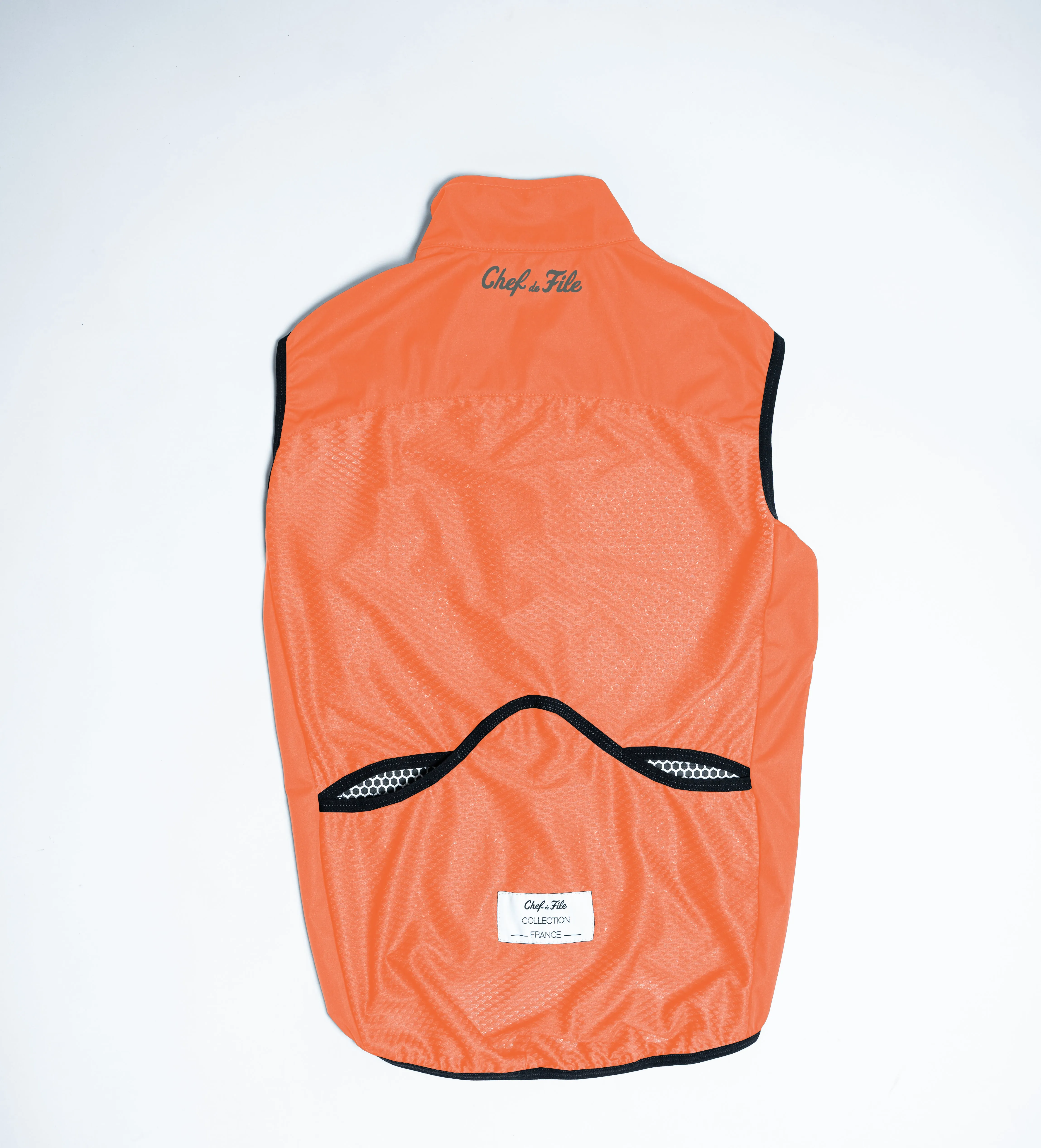 GILET COUPE-VENT TECHNIQUE ORANGE