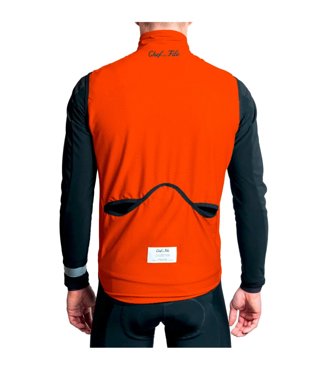 GILET COUPE-VENT TECHNIQUE ORANGE
