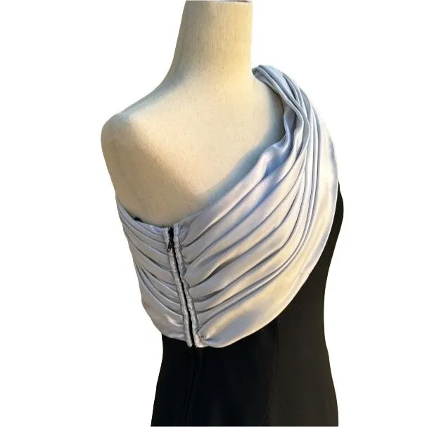 I Magnin Vintage Women's Formal Full Length One Shoulder Goddess Evening Gown