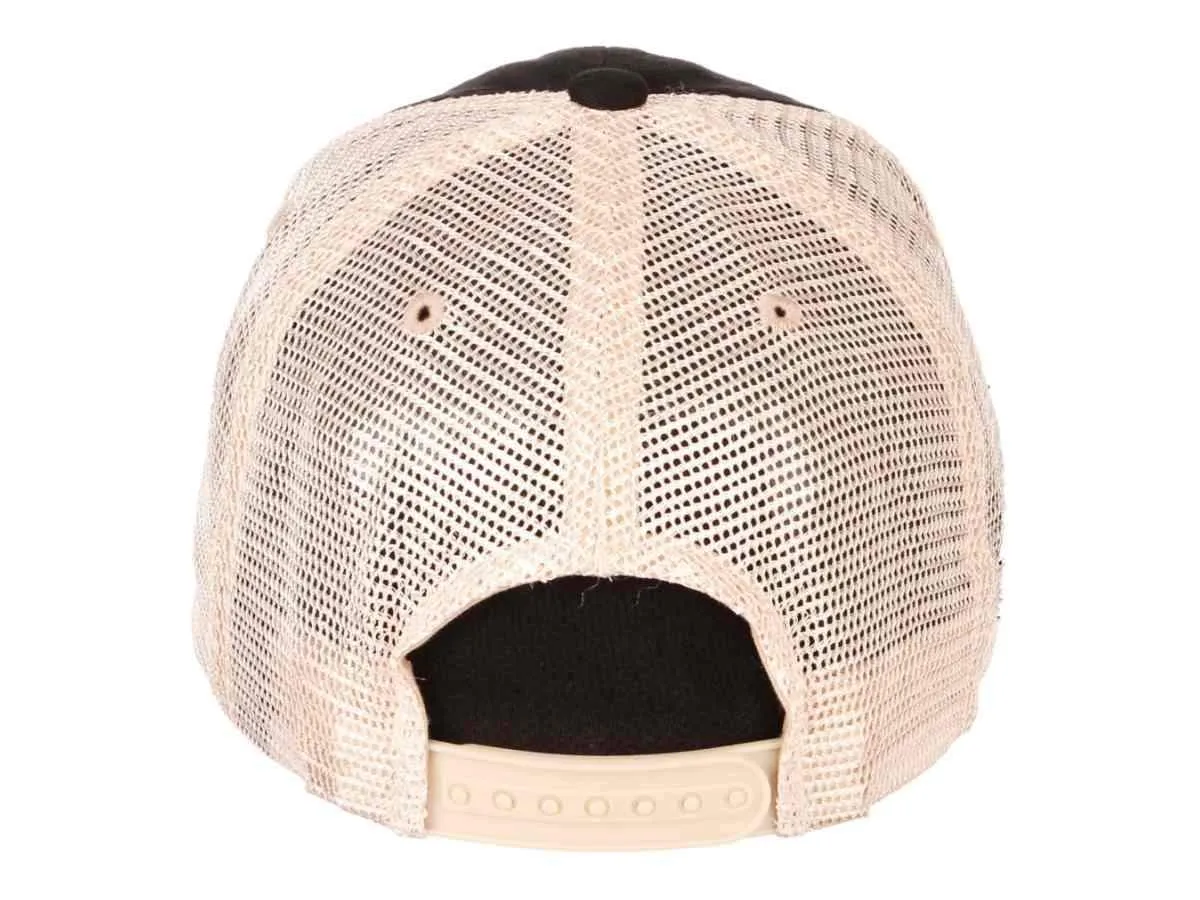 Iowa Hawkeyes Zephyr ANF America Needs Farmers Black Mesh Adj. Slouch Hat Cap