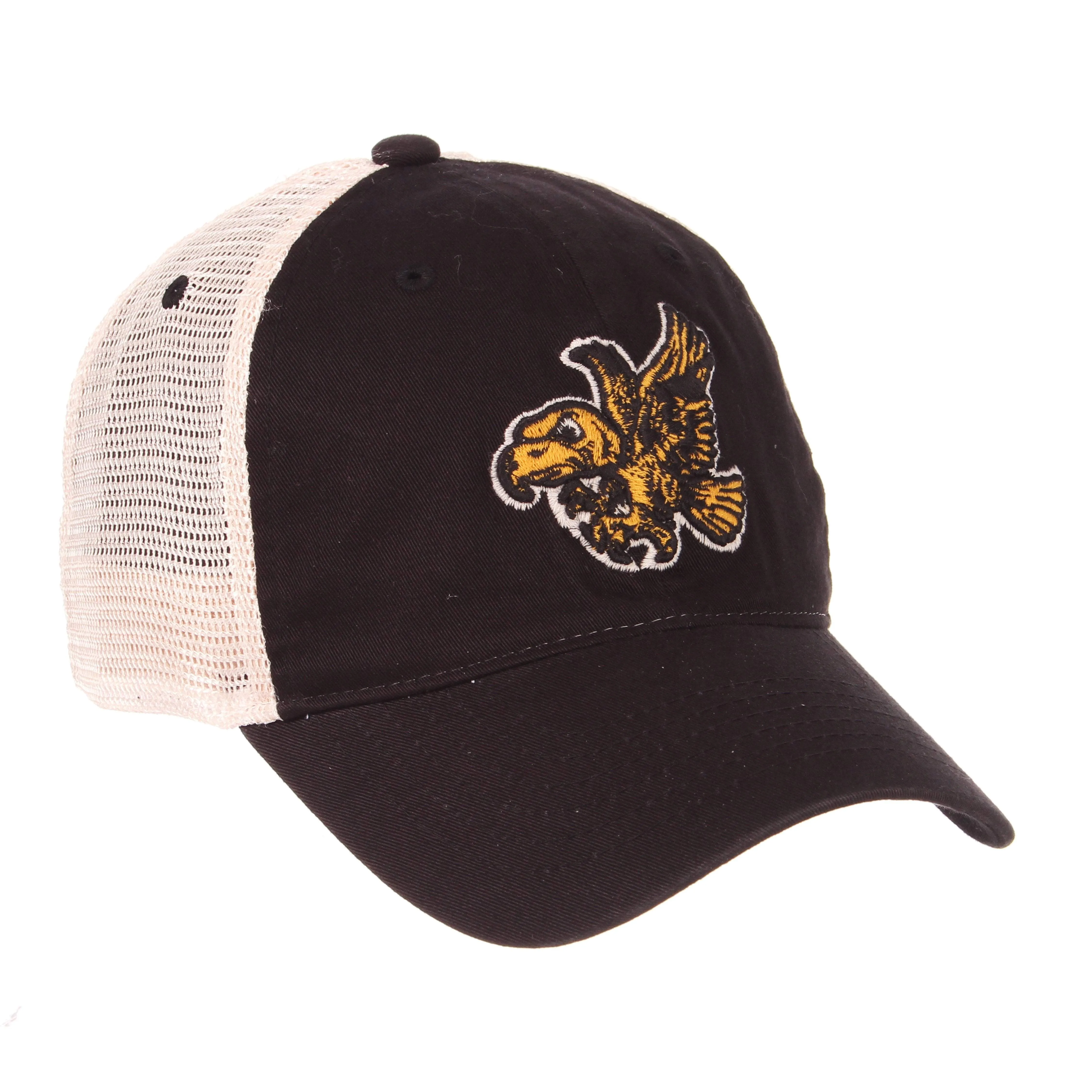 Iowa Hawkeyes Zephyr Black Mesh Snapback Relax Hat Cap
