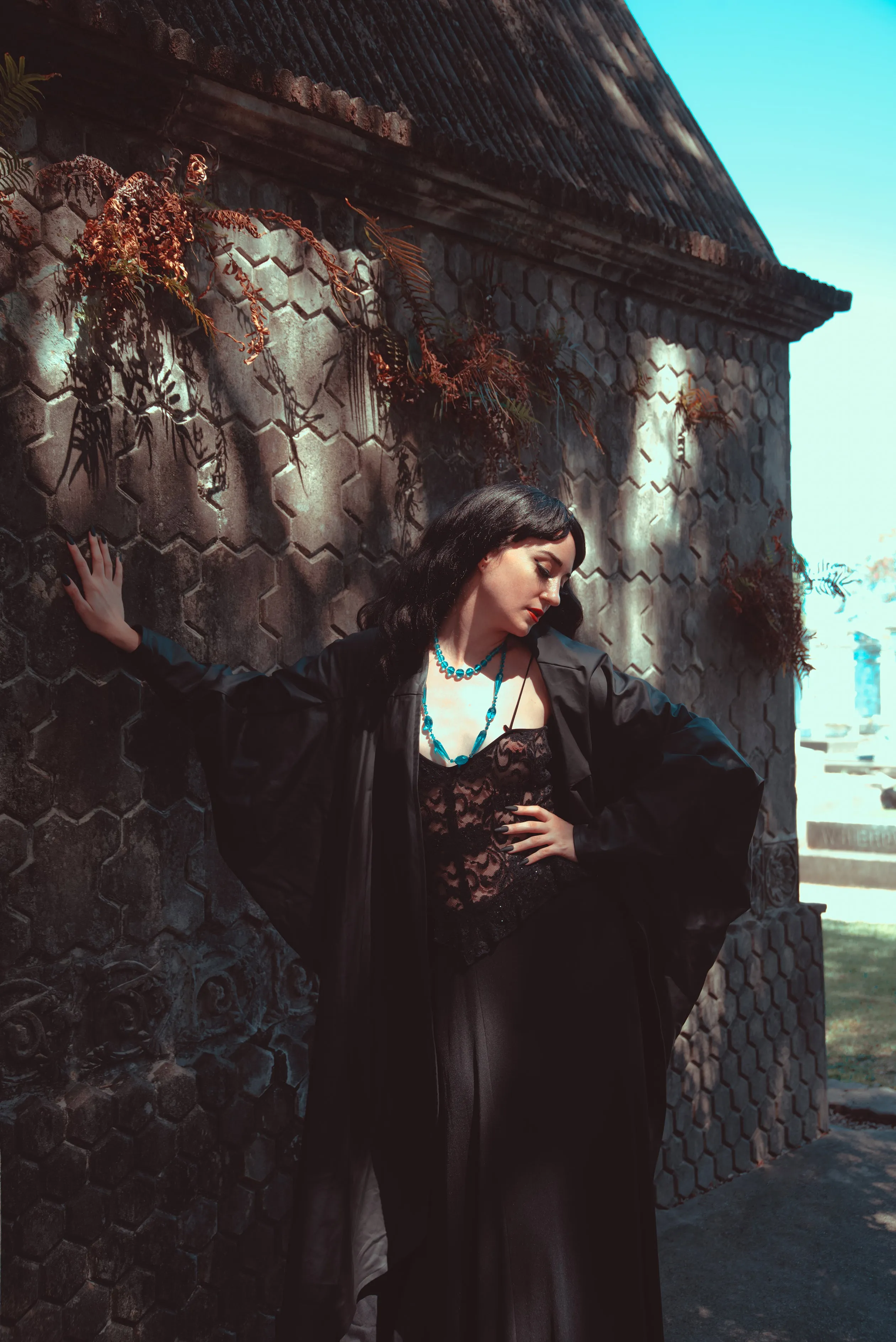 Izzy Coat in Black Coated Linen