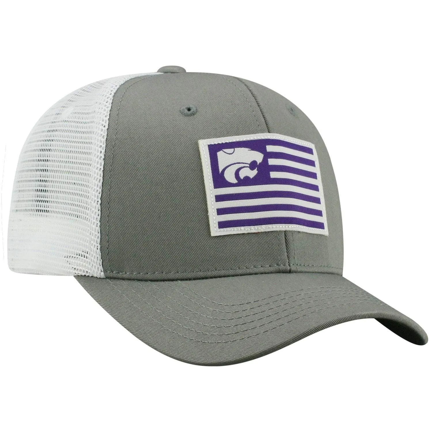 Kansas State Wildcats TOW Gray "Brave" Mesh Structured Adj. Hat Cap