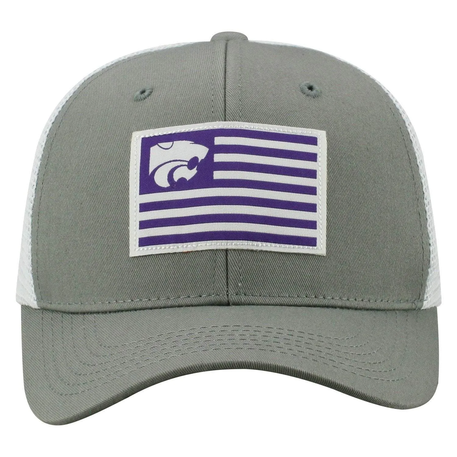 Kansas State Wildcats TOW Gray "Brave" Mesh Structured Adj. Hat Cap