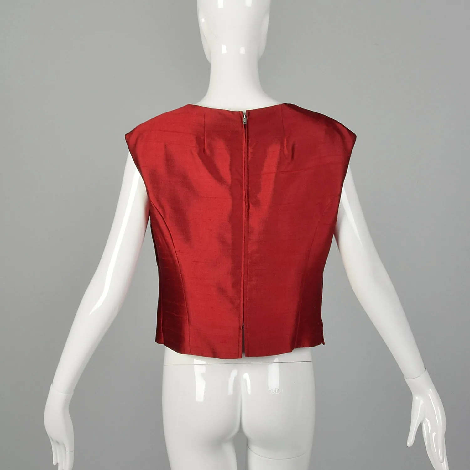 Large 1960s Red Top and Jacket Set