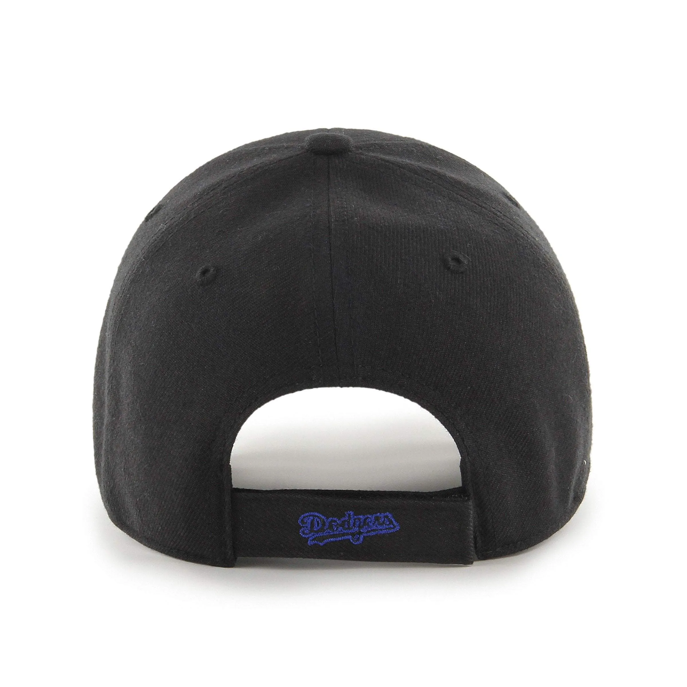 Los Angeles Dodgers 47 Brand MVP Black Wool Structured Adjustable Strap Hat Cap
