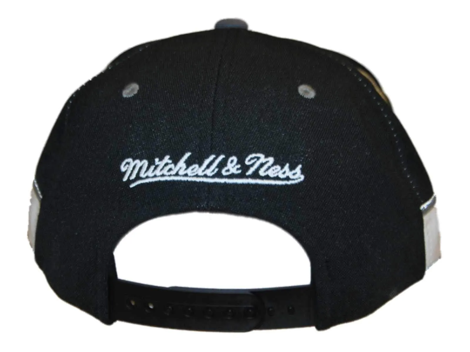 Los Angeles Kings Mitchell & Ness Tri-Color Black Structured Snapback Hat Cap