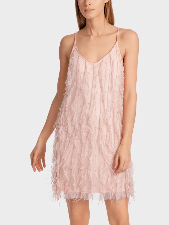 Marc Cain Collections Mini Dress With Feather Appliqué WC 21.64 W87 Col 212