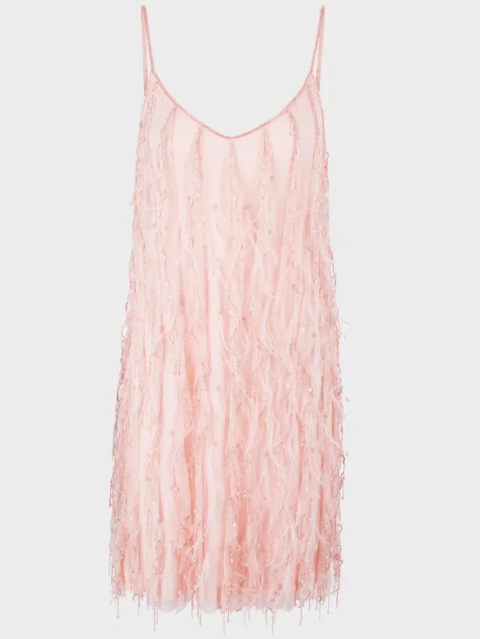 Marc Cain Collections Mini Dress With Feather Appliqué WC 21.64 W87 Col 212
