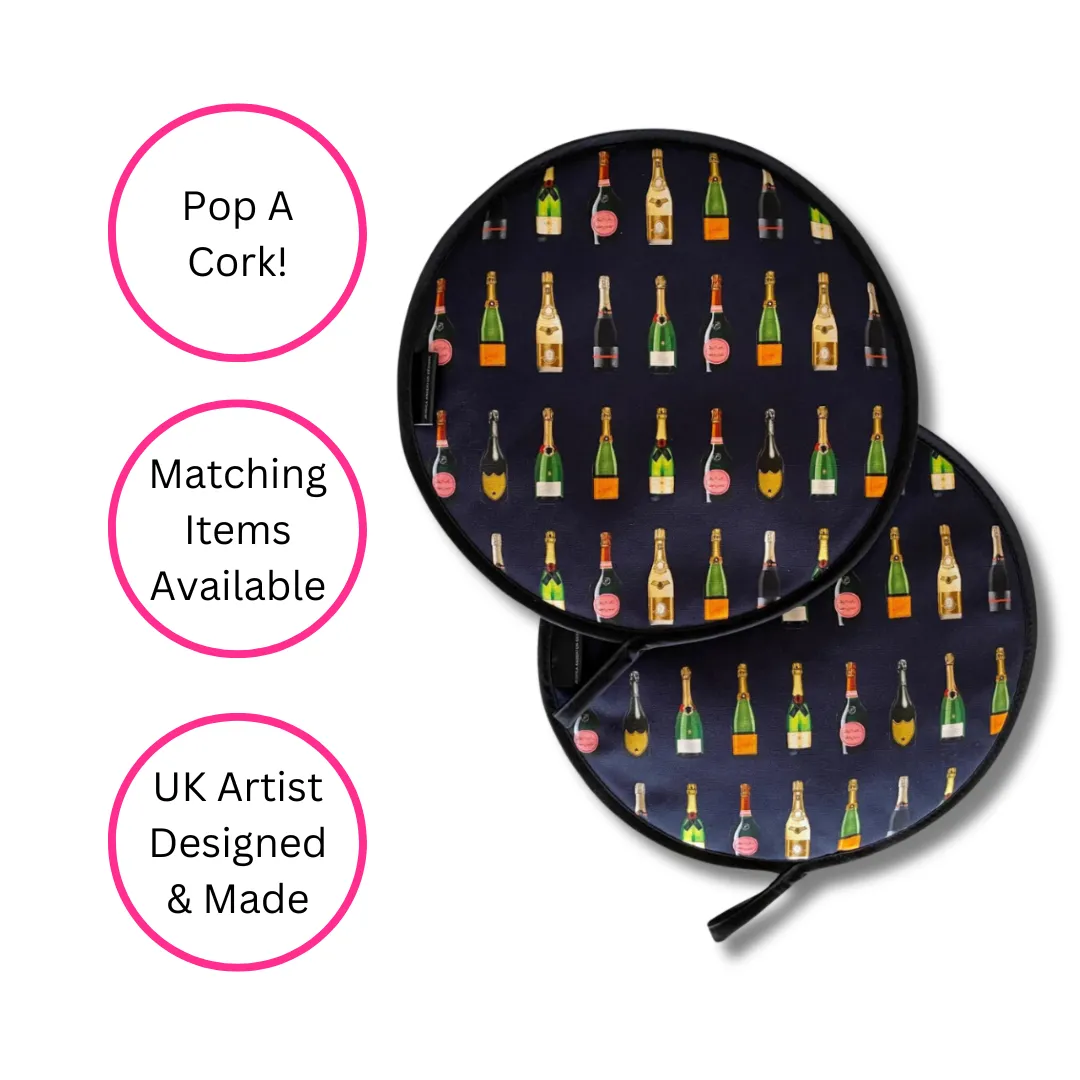 NAVY CHAMPAGNE CHEF'S PADS FOR AGA