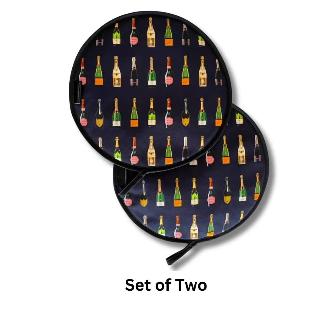 NAVY CHAMPAGNE CHEF'S PADS FOR AGA
