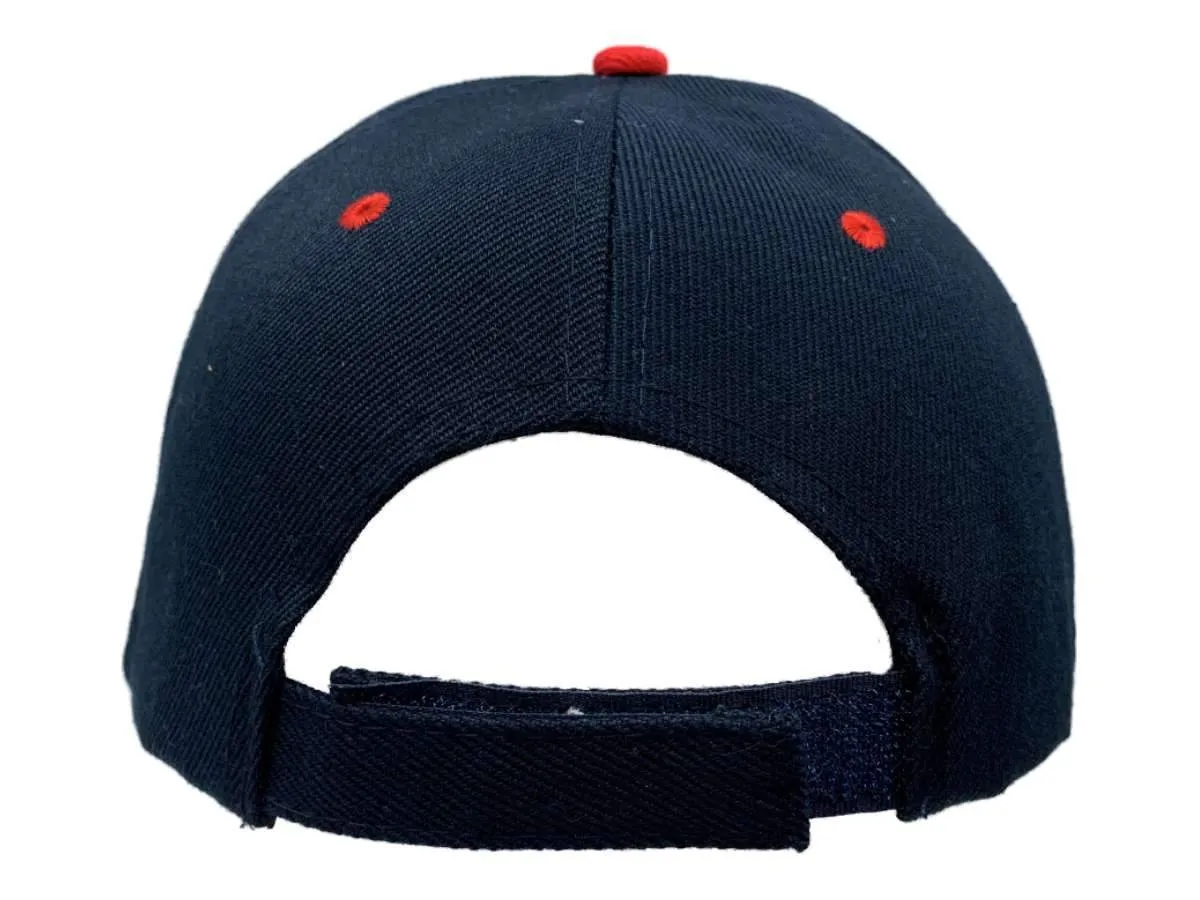 New York "NY" XM Navy & Red Semi-Structured Adjustable Strap Hat Cap AA647