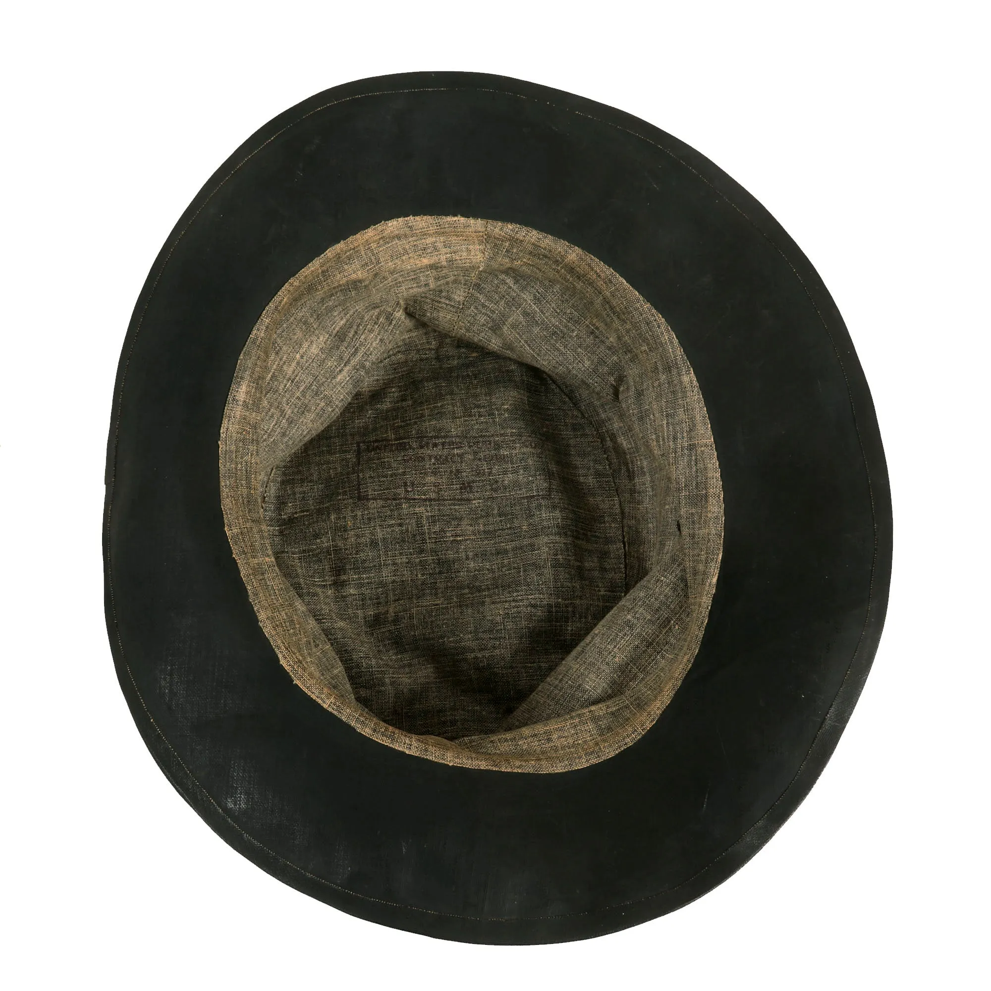 Original U.S. WWI Marine Corps P1917 Rubberized Rain Cap