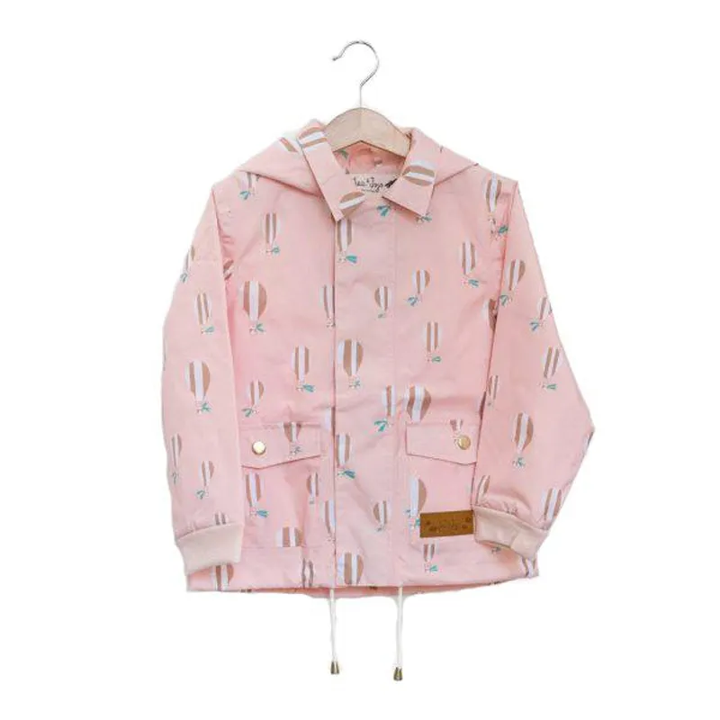 Raincoat pink ballons