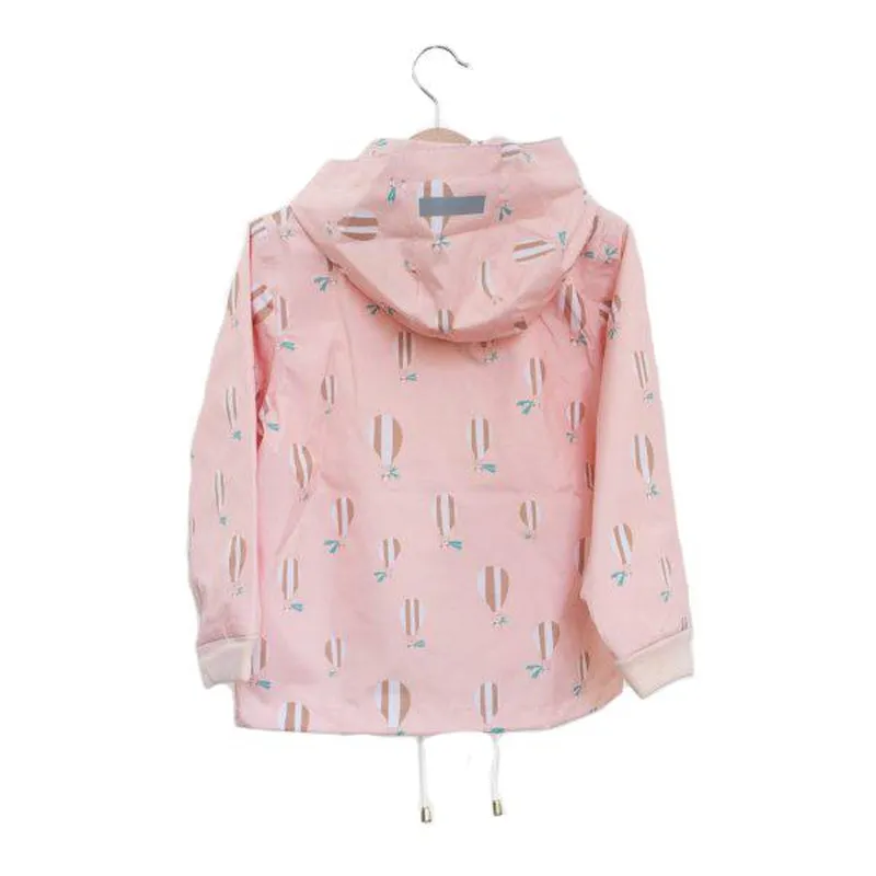 Raincoat pink ballons