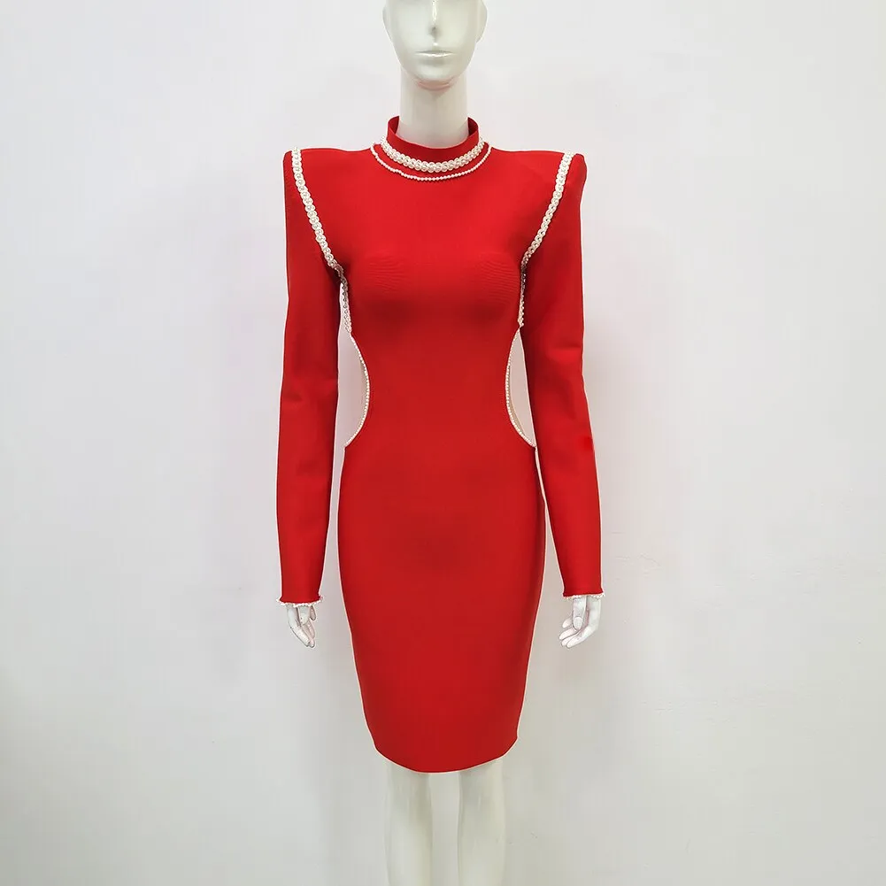 Red High Street Performance Party Dress