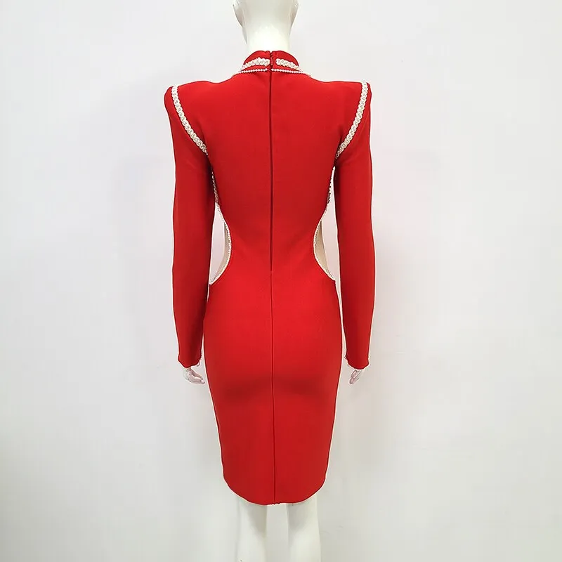 Red High Street Performance Party Dress