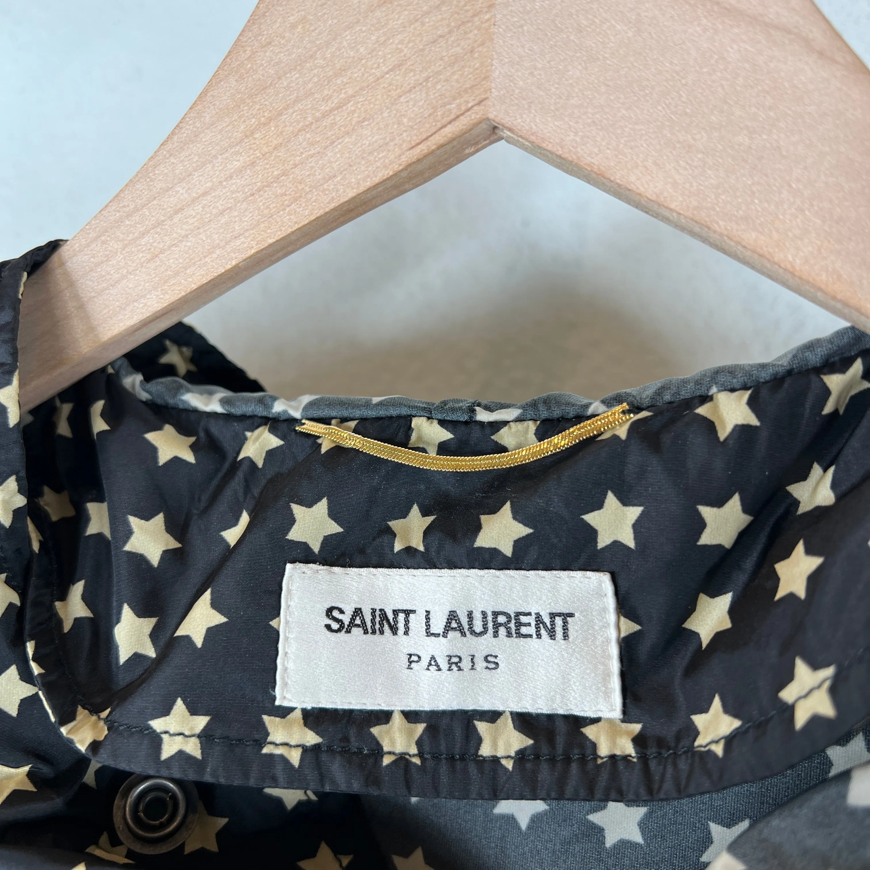 Saint Laurent Paris Star Raincoat