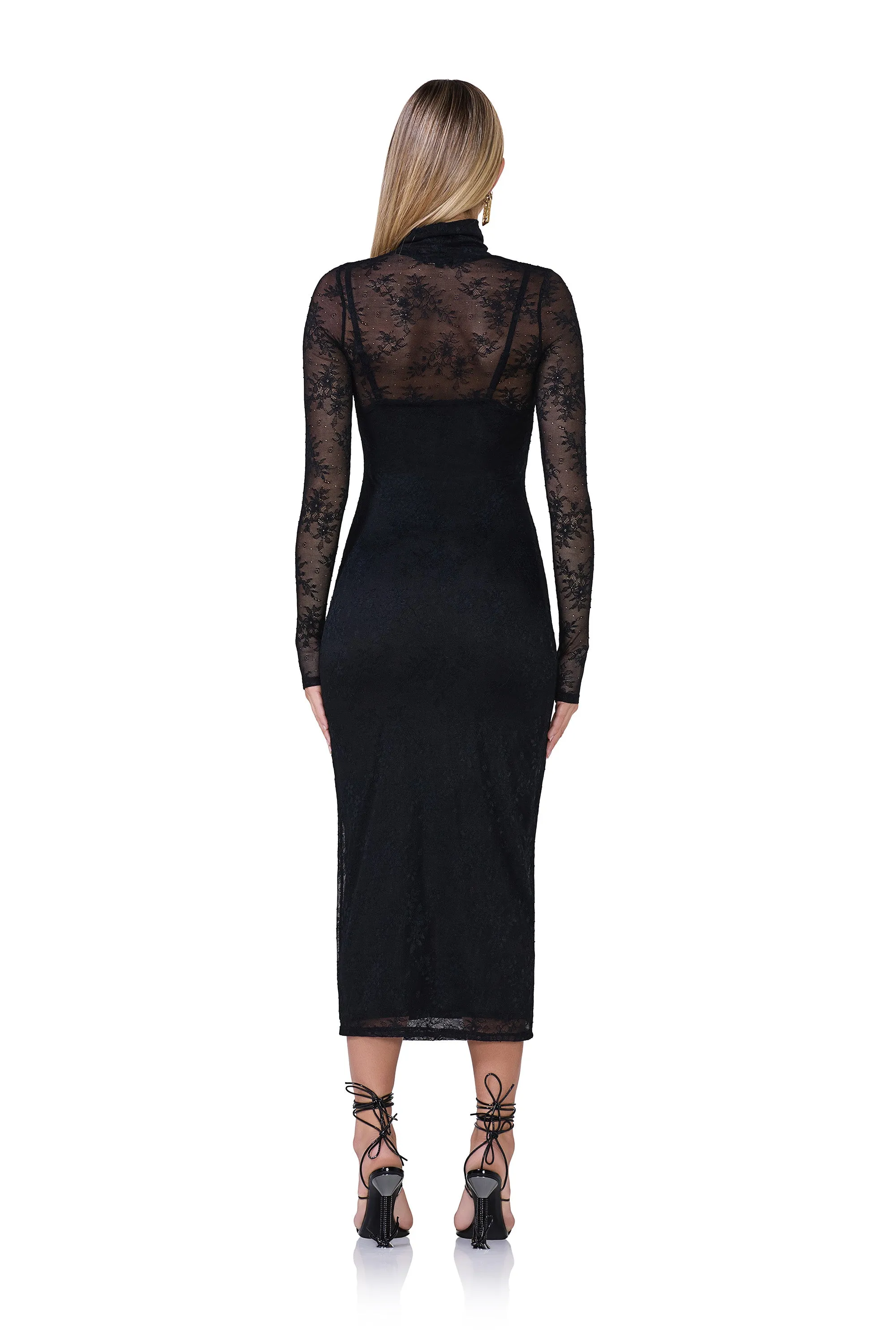 Shailene Lace Dress - Noir