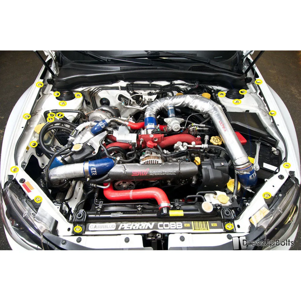 Titanium Engine Bay Dress-Up Bolt Kit 2008-2014 WRX/STI