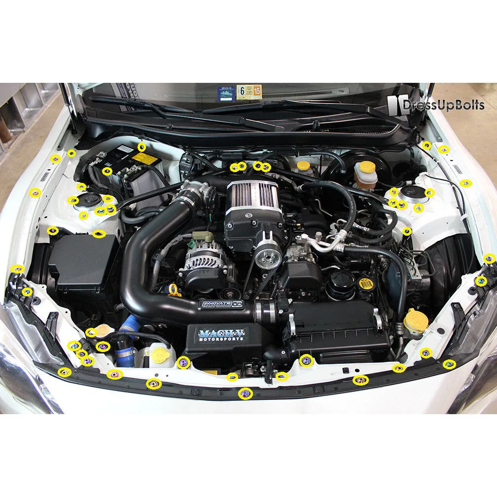 Titanium Engine Bay Dress-Up Bolt Kit 2013  BRZ/FR-S Full Engine Bay Kit